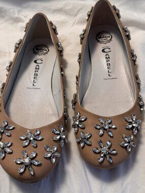 Vintage Jeffrey Campbell Brown Leather Ballet Flats – Size 8.5 - MF0322